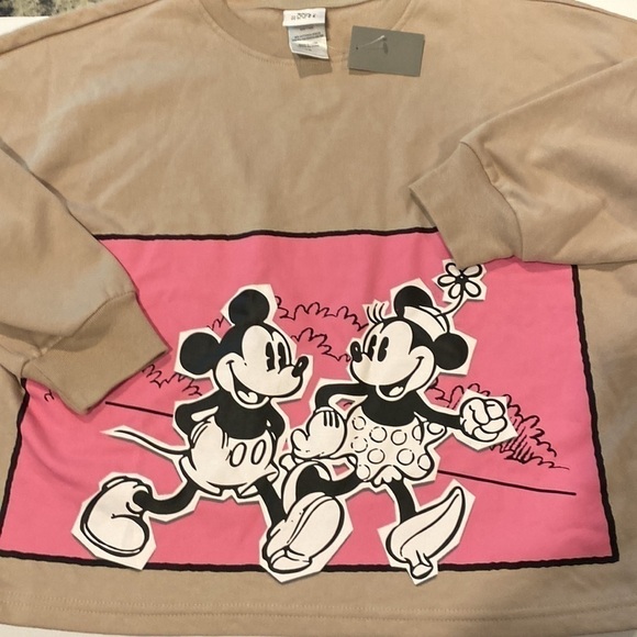 Disney Mickey Mouse cropped sweatshirt size Xs nwt - Picture 2 of 7